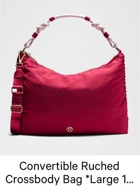 lululemon athletica Convertible Ruched Crossbody Bag - Fuchsia Pink